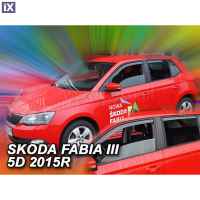 SKODA FABIA III 5D 2014+ HTB ΣΕΤ ΑΝΕΜΟΘΡΑΥΣΤΕΣ ΑΥΤΟΚΙΝΗΤΟΥ ΑΠΟ ΕΥΚΑΜΠΤΟ ΦΙΜΕ ΠΛΑΣΤΙΚΟ HEKO - 4 ΤΕΜ.