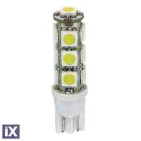 T10 W5W 12V W2,1x9,5d 80lm HYPER-LED39 ΛΕΥΚΟ 13SMDx3chips (ΔΙΠΛΗΣ ΠΟΛΙΚΟΤΗΤΑΣ) BLISTER 2ΤΕΜ.