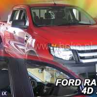 FORD RANGER / RAPTOR III 4D 2012-2022 ΖΕΥΓΑΡΙ ΑΝΕΜΟΘΡΑΥΣΤΕΣ ΑΠΟ ΕΥΚΑΜΠΤΟ ΦΙΜΕ ΠΛΑΣΤΙΚΟ HEKO - 2 ΤΕΜ.