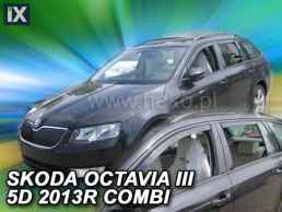 SKODA OCTAVIA III 5D COMBI 2013-2020 ΣΕΤ ΑΝΕΜΟΘΡΑΥΣΤΕΣ ΑΥΤΟΚΙΝΗΤΟΥ ΑΠΟ ΕΥΚΑΜΠΤΟ ΦΙΜΕ ΠΛΑΣΤΙΚΟ HEKO - 4 ΤΕΜ.