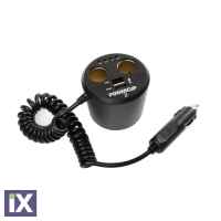 ΑΝΤΑΠΤΟΡΑΣ ΑΝΑΠΤΗΡΑ POWERCUP 2 12V + 2USB + TESTER ΜΠΑΤΑΡΙΑΣ