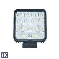 ΠΡΟΒΟΛΕΑΣ ΤΕΤΡΑΓΩΝΟΣ ME 16LED HP 6000K 10-30V 48W