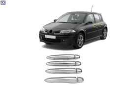 RENAULT MEGANE HB 5D /SEDAN /SW 04-10 ΧΕΡΟΥΛΙΑ ΠΟΡΤΑΣ ΧΡΩΜΙΟ ΜΕΤΑΛΛΙΚΑ 4ΠΟΡΤΕΣ 4ΤΕΜ