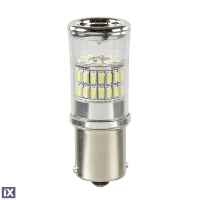 P21W 12-28V BA15s MEGA-LED48 6.500K 370lm ΔΙΑΘΛΑΣΗΣ (ΜΟΝΟΠΟΛΙΚΟ) BLISTER 1 ΤΕΜ.