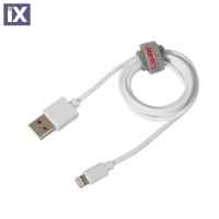 ΚΑΛΩΔΙΟ ΦΟΡΤΙΣΗΣ ΚΑΙ ΣΥΓΧΡΟΝΙΣΜΟΥ USB ΓΙΑ APPLE 200cm 8pin