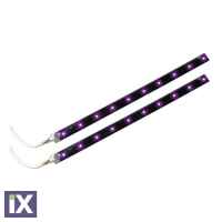 ΤΑΙΝΙΑ ΜΕ 15 LED ΕΥΚΑΜΠΤΗ FLEX STRIP 40 CM 12V ΜΩΒ 2ΤΕΜ