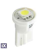 T10 W5W 12V W2,1x9,5d LED 1xSMD5050 ΛΕΥΚΟ (ΚΑΡΦΩΤΟ ΑΚΑΛΥΚΟ) BLISTER 2ΤΕΜ. M-TECH