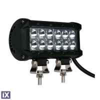 ΠΡΟΒΟΛΕΑΣ LIGHT BAR FLOOD 10-32V 36W 2400lm OSRAM 12xLED (161 x 60 x 180 mm) ΜΠΑΡΑ LED M-TECH -1ΤΕΜ.