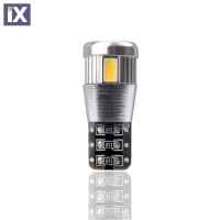 T10 W5W 12V W2,1x9,5d LED 6xSMD5730 ΛΕΥΚΟ (ΚΑΡΦΩΤΟ CAN-BUS) 1ΤΕΜ. M-TECH