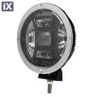 ΠΡΟΒΟΛΕΑΣ LED DRIVING ΧΡΩΜΙΟ 10-30V 70W 6400lm CREE LED ΣΤΡΟΓΓΥΛΟΣ 9 ΙΝΤΣΩΝ