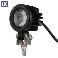 ΠΡΟΒΟΛΕΑΣ ΕΡΓΑΣΙΑΣ WORKING LAMPS FLOOD 10-32V 10W 800lm CREE LED ΣΤΡΟΓΓΥΛΟΣ (57 x 57 x 57 mm) M-TECH -1ΤΕΜ