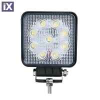 ΠΡΟΒΟΛΕΑΣ EPISTAR 10-30V 27W 2025lm CREE LED ΤΕΤΡΑΓΩΝΟΣ 128x110x58mm