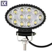 ΠΡΟΒΟΛΕΑΣ EPISTAR 10-30V 36W 2400lm CREE LED ΟΒΑΛ 138x87x77mm