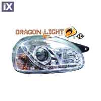 OPEL CORSA B 3/5D 2.93-10.00 DRAGONLIGHT+LED CHROME