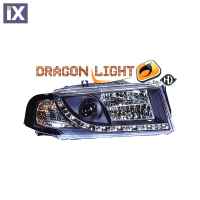 SKODA OCTAVIA 4 97-04 DRAGONLIGHT+LED BLACK