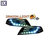 SKODA OCTAVIA 5 05.04-09.08 DRAGONLIGHT+LED BLACK