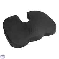 ΜΑΞΙΛΑΡΙ ΚΑΘΙΣΜΑΤΟΣ ERGO SEAT CONTOUR ΜΕ GEL ΚΑΙ ΑΦΡΟ MEMORY FOAM (ΜΑΥΡΟ) - 1 ΤΕΜ.