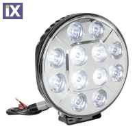 ΠΡΟΒΟΛΕΑΣ ORION 9-36V 12LED 120W 8.400LM 6.000K 215mm ΧΡΩΜΙΟ ΑΔΙΑΒΡΟΧΟΣ 1ΤΕΜ.