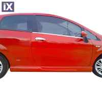 FIAT GRANDE PUNTO 3D 2006+ TRIM ΜΑΡΚΕ ΠΑΡΑΘΥΡΩΝ ΑΥΤΟΚΟΛΛΗΤΑ ΧΡΩΜΙΟΥ 2ΤΕΜ.