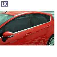 FORD FIESTA 5D 2009+ TRIM ΜΑΡΚΕ ΠΑΡΑΘΥΡΩΝ ΑΥΤΟΚΟΛΛΗΤΑ ΧΡΩΜΙΟΥ 8 ΤΕΜ.