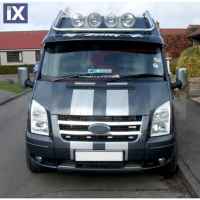 FORD TRANSIT 2007-2014 ΔΙΑΚΟΣΜΗΤΙΚΕΣ ΓΡΥΛΛΙΕΣ ΜΑΣΚΑΣ ΕΜΠΡΟΣ ΧΡΩΜΙΟΥ 2ΤΕΜ.