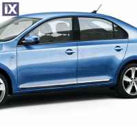 SKODA RAPID 4D 2012+ ΠΡΟΣΤΑΤΕΥΤΙΚΗ ΦΑΣΑ ΠΟΡΤΑΣ ΠΛΑΣΤΙΚΟ ΧΡΩΜΙΟ 8ΤΕΜ.