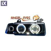 Φανάρια diederichs Angel Eyes BMW ΣΕΙΡΑ 3 E36 90-99 LIMOUSINE/TOURING (Μαύρα)