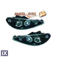 Φανάρια diederichs Angel Eyes Peugeot 206/206CC 10.98+ (Μαύρο)