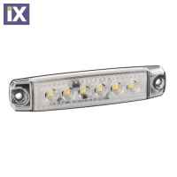 ΦΩΣ ΟΓΚΟΥ 6LED ΛΕΥΚΟ 12/24V 96mm ΑΔΙΑΒΡΟΧΟ 1ΤΕΜ.