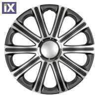 ΤΑΣΙ 16 INCH MODENA BLACK/SILVER ΜΑΥΡΟ/ΑΣΗΜΙ 4ΤΕΜ.