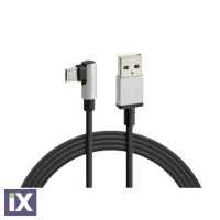 ΚΑΛΩΔΙΟ ΦΟΡΤΙΣΗΣ ΚΑΙ ΣΥΓΧΡΟΝΙΣΜΟΥ MICRO USB 90 ΜΟΙΡΩΝ 200cm GAMING/VIDEO/GPS