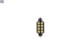 ΛΑΜΠΑΚΙΑ ΠΛΑΦΟΝΙΕΡΑΣ C5W 24V 0,24W SV8,5 41mm LED CAN-BUS 8xSMD505 ΛΕΥΚΟ 1ΤΕΜ. M-TECH