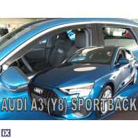 AUDI A3 Y8 SPORTBACK 5D 2020+ ΣΕΤ ΑΝΕΜΟΘΡΑΥΣΤΕΣ ΑΥΤΟΚΙΝΗΤΟΥ ΑΠΟ ΕΥΚΑΜΠΤΟ ΦΙΜΕ ΠΛΑΣΤΙΚΟ HEKO - 4 ΤΕΜ.