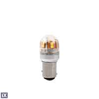 P21/5W 12/24V BAY15d 2,8W 15xSMD2835 LED ΛΕΥΚΟ CAN-BUS BLISTER M-TECH 1ΤΕΜ.