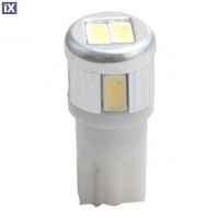 T10 W5W 12V W2,1x9,5d LED 6xSMD5730 ΛΕΥΚΟ (ΚΑΡΦΩΤΟ ΑΚΑΛΥΚΟ) BLISTER 2ΤΕΜ. M-TECH