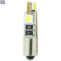 T4W 12V 0,64W BA9s (ΜΙΝΙΟΝ) LED 4xSMD5050 CAN-BUS ΛΕΥΚΟ BLISTER 2ΤΕΜ. M-TECH