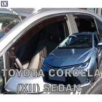 TOYOTA COROLLA XII 4D SEDAN 2018+ ΣΕΤ ΑΝΕΜΟΘΡΑΥΣΤΕΣ ΑΥΤΟΚΙΝΗΤΟΥ ΑΠΟ ΕΥΚΑΜΠΤΟ ΦΙΜΕ ΠΛΑΣΤΙΚΟ HEKO - 4 ΤΕΜ.