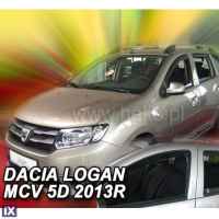 DACIA LOGAN MCV II 5D 2013+ ΣΕΤ ΑΝΕΜΟΘΡΑΥΣΤΕΣ ΑΥΤΟΚΙΝΗΤΟΥ ΑΠΟ ΕΥΚΑΜΠΤΟ ΦΙΜΕ ΠΛΑΣΤΙΚΟ HEKO - 4 ΤΕΜ.