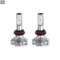 H8/H9/H11 SX SERIES 6/18V 40W 6.000K 3.200lm LED (ΜΕ ΨΥΚΤΡΑ - ΧΩΡΙΣ ΑΝΕΜΙΣΤΗΡΑΚΙ) 2ΤΕΜ.