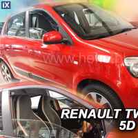 RENAULT TWINGO 5D 2014+ ΖΕΥΓΑΡΙ ΑΝΕΜΟΘΡΑΥΣΤΕΣ ΑΠΟ ΕΥΚΑΜΠΤΟ ΦΙΜΕ ΠΛΑΣΤΙΚΟ HEKO - 2 ΤΕΜ.