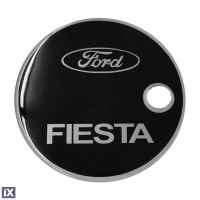 FORD FIESTA 3D/5D 2001-2008 ΑΥΤΟΚΟΛΛΗΤΟ ΤΑΠΑΣ ΡΕΖΕΡΒΟΥΑΡ 14,3 cm ΜΑΥΡΟ/ΧΡΩΜΙΟ ΜΕ ΕΠΙΚΑΛΥΨΗ ΕΠΟΞΕΙΔΙΚΗΣ ΡΥΤΙΝΗΣ (ΥΓΡΟ ΓΥΑΛΙ) - 1 ΤΕΜ.