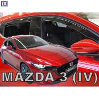 MAZDA 3 5D HB 2019+ ΣΕΤ ΑΝΕΜΟΘΡΑΥΣΤΕΣ ΑΥΤΟΚΙΝΗΤΟΥ ΑΠΟ ΕΥΚΑΜΠΤΟ ΦΙΜΕ ΠΛΑΣΤΙΚΟ HEKO - 4 ΤΕΜ.