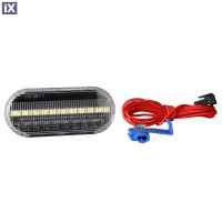 VW GOLF 3+4 /POLO 6N/9N/PASSAT 96>/T5/SHARAN 18LED (2χ9) SMD 2 ΧΡΗΣΕΩΝ ΠΛΑΙΝΑ ΦΛΑΣ ΦΤΕΡΟΥ ΔΙΑΦΑΝΑ