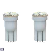 T10 W5W 12V ΛΑΜΠΑ ΜΕ 6LED SUPER WHITE CAN-BUS 2ΤΕΜ.