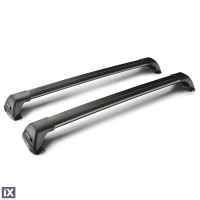 ΜΠΑΡΕΣ ΟΡΟΦΗΣ ΑΛΟΥΜΙΝΙΟΥ ΜΑΥΡΗ YAKIMA FLUSH BAR STANDARD 90cm 2ΤΕΜ. ΜΕ ΚΛΕΙΔΙ