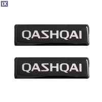 NISSAN QASHQAI ΣΗΜΑΤΑ ΒΙΔΩΤΑ 10 Χ 3 cm ΕΠΟΞΕΙΔΙΚΗΣ ΡΥΤΙΝΗΣ (ΥΓΡΟ ΓΥΑΛΙ) ΣΕ ΜΑΥΡΟ/ΧΡΩΜΙΟ ΓΙΑ ΠΑΤΑΚΙΑ - 2 ΤΕΜ.