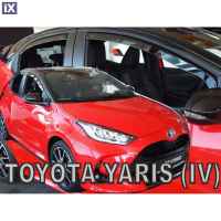 TOYOTA YARIS 5D 2019+ / MAZDA 2 HYBRID 5D 2022+ (ΥΒΡΙΔΙΚΟ) ΣΕΤ ΑΝΕΜΟΘΡΑΥΣΤΕΣ ΑΥΤΟΚΙΝΗΤΟΥ ΑΠΟ ΕΥΚΑΜΠΤΟ ΦΙΜΕ ΠΛΑΣΤΙΚΟ HEKO - 4 ΤΕΜ.