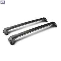 ΜΠΑΡΕΣ ΟΡΟΦΗΣ ΑΛΟΥΜΙΝΙΟΥ ΜΑΥΡΗ YAKIMA FLUSH BAR STANDARD 105cm ΜΕ ΚΛΕΙΔΙ - 2 TEM.