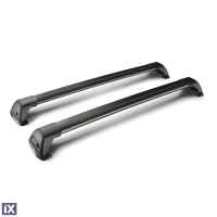 ΜΠΑΡΕΣ ΟΡΟΦΗΣ ΑΛΟΥΜΙΝΙΟΥ ΜΑΥΡΗ YAKIMA FLUSH BAR STANDARD 115cm ΜΕ ΚΛΕΙΔΙ - 2 TEM.