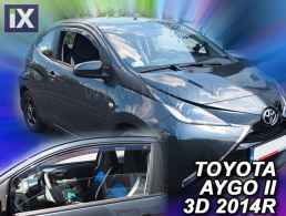 TOYOTA AYGO 3D 2014+ ΖΕΥΓΑΡΙ ΑΝΕΜΟΘΡΑΥΣΤΕΣ ΑΥΤΟΚΙΝΗΤΟΥ ΑΠΟ ΕΥΚΑΜΠΤΟ ΦΙΜΕ ΠΛΑΣΤΙΚΟ HEKO - 2 ΤΕΜ.